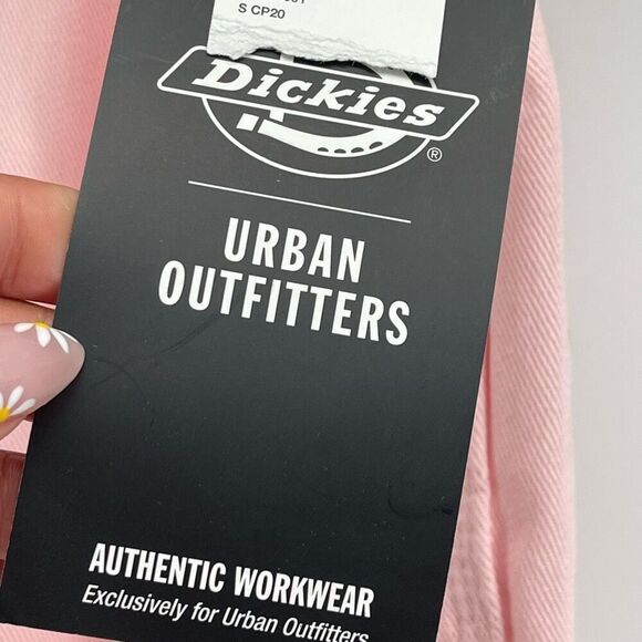 Dickies Urban Outfitters Pink High Rise Carpenter Jeans Twill Relaxed Fit 15/32 - Picture 5 of 13